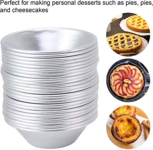Miniatura 7 de 25 moldes para tartas de huevo para hornear, mini moldes para hornear, taza de lata Puto para hornear, magdalenas, cupcakes, galletas, molde