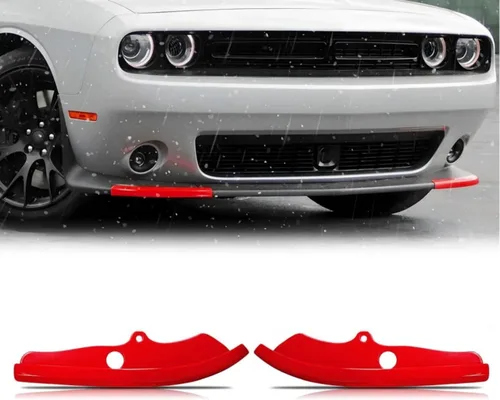 Miniatura 6 de Divisor Protector de Labio de Parachoques Delantero Cubierta Pieza de Repuesto para Dodge Challenger Scat Pack R/T GT SRT 2015-2023 No para Plus