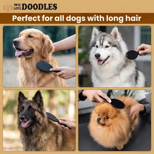 Miniatura 7 de We Love Doodles Cepillo desenredante para perros, cepillo desenredante para el aseo de mascotas, cepillo para perros para quitar y quitar el pelo