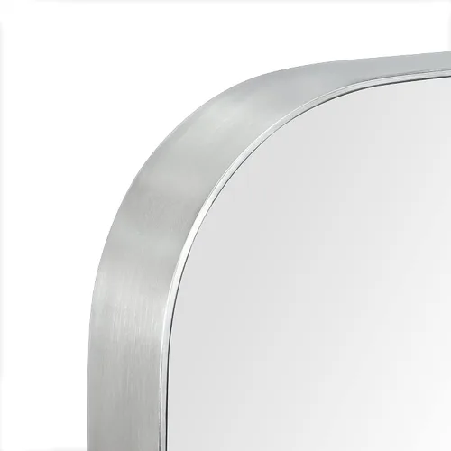 Miniatura 4 de GRACTO Espejo de baño con marco de metal de acero inoxidable de níquel cepillado de 20 x 30 pulgadas para montar en la pared, espejo rectangular