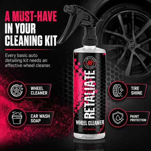 Miniatura 4 de LimitlessCarCare Limpiador de ruedas y removedor de hierro Retaliate 16oz
