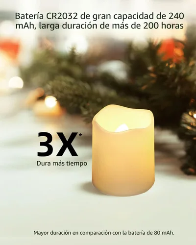 Miniatura 3 de SHYMERY Velas votivas sin llama, velas falsas eléctricas parpadeantes sin llama, paquete de 24 velas LED de té LED de más de 200 horas a