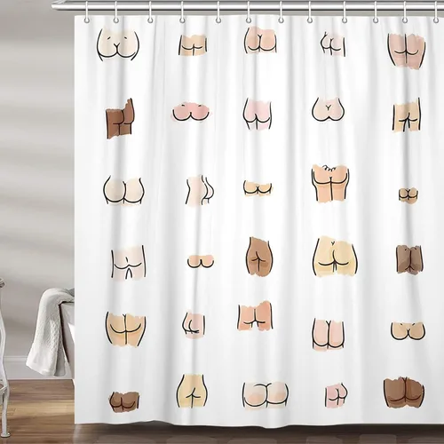 Miniatura 14 de JAWO Cortina de ducha de vaca de granja para baño, bonito juego de cortinas de ducha de tela de granja rústica sobre madera, divertidos accesorios