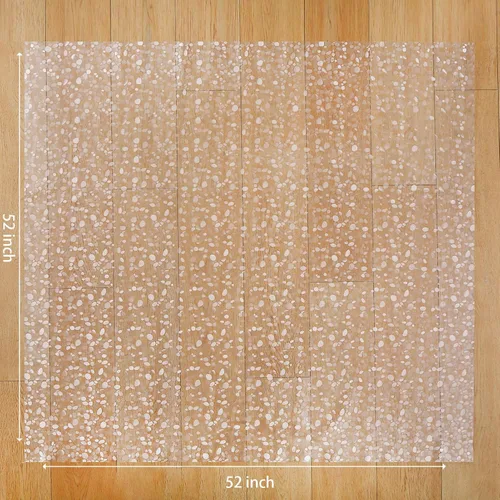 Miniatura 2 de Alfombrilla de plástico para bebé, alfombrilla de vinilo de fácil limpieza para el desorden alimentario, protector de piso impermeable para silla