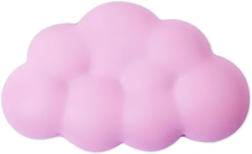 Cloud - Cojín ergonómico para reposamuñecas de ratón de piel sintética suave con espuma viscoelástica para aliviar el dolor de muñeca, almohadilla