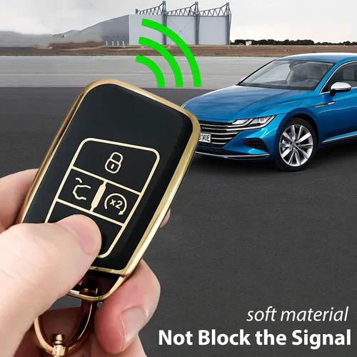 Miniatura 4 de OLLEN Funda para llavero con llavero, compatible con Volkswagen VW Jetta Tiguan Passat Golf GTI Atlas Alltrack Arteon Taos, para control remoto