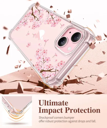 Miniatura 4 de GVIEWIN Funda para iPhone 15 Plus, [3 en 1] con protector de pantalla y protector de lente de cámara, transparente, suave, a prueba de golpes