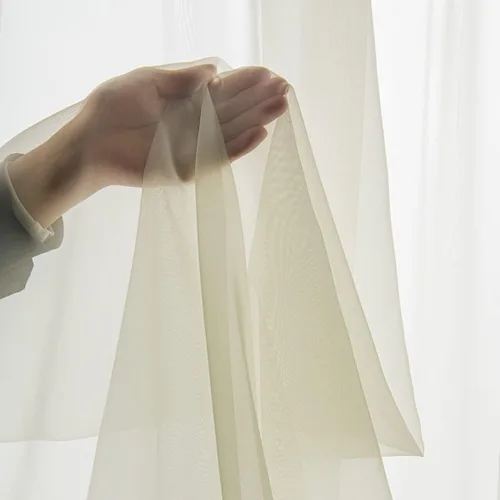 Miniatura 6 de Cortinas semitransparentes para ventanas de 50 pulgadas de largo, 52 pulgadas de ancho, juego de 2 paneles de cortinas traslúcidas, bolsillo