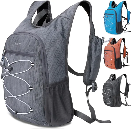 Miniatura 9 de BOVIP Mochila de senderismo de 20L Mochila de senderismo plegable ligera Mochila de viaje pequeño al aire libre plegable bolsa de hombro naranja