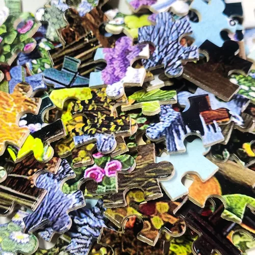 Miniatura 3 de Rompecabezas de madera de 500 piezas para adultos, pinturas famosas de Van Gogh, retrato con sombrero, retrato de Vincent Van Gogh en puntillismo