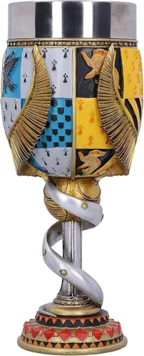 Miniatura 3 de Cáliz Coleccionable de Harry Potter de Nemesis Now, Resina, Amarillo, 19.5 cm