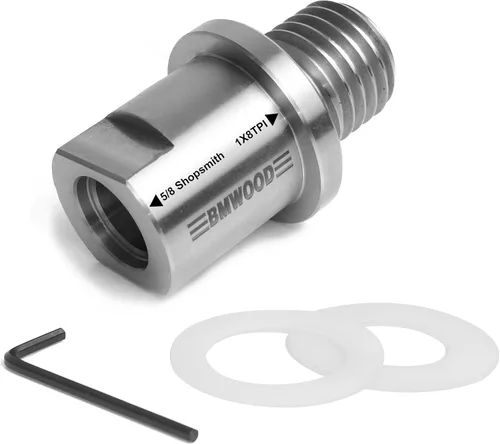 Miniatura 11 de Adaptador de rosca macho de 1-1/4 "x 8TPI a 1" x 8TPI Macho, para torno de madera con rosca de husillo de 1-1/4 "x8TPI, adaptador de husillo