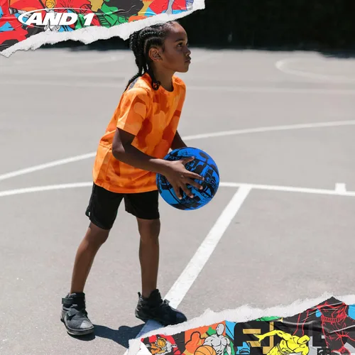 Miniatura 3 de AND1 Street Grip - Balón de baloncesto y bomba de cuero compuesto de alta calidad, tamaño oficial 7 (29.5 pulgadas), hecho para juegos de baloncesto