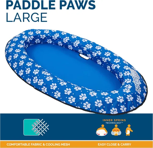 Miniatura 3 de SwimWays Paddle Paws - Balsa flotante para perros, grande (65 libras y más)