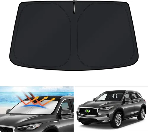 Miniatura 21 de KUST - Parasol plegable para parabrisas para Ford Ranger, accesorios 2019-2025 2026, parasol personalizado para ventana, protector solar plegable