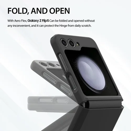 Miniatura 5 de araree Aero Flex - Funda para Galaxy Z Flip 5 con protección de bisagra, funda protectora delgada (PC) con protector de bisagra (TPU), compatible