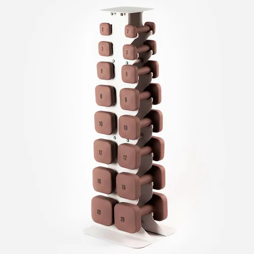 Miniatura 57 de WeGym SafeGrip Square Dumbbells with Anti Slip Handles, Aesthetic Free Weights for Home Workouts, Stable Design Prevents Rolling during Floor