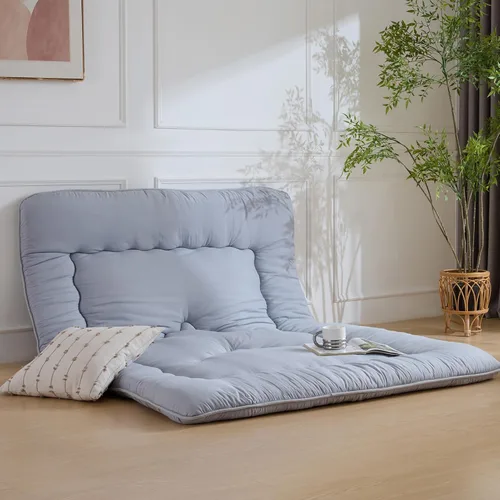 Miniatura 9 de Colchón japonés para piso, colchón futón engrosado de 4", alfombra tatami, soporte de espuma de alta densidad para que duerman adultos y niños, sofá
