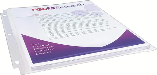Miniatura 4 de Avery Protectores de hojas transparentes de alta capacidad, capacidad para 50 hojas, peso pesado, 25 protectores de varias páginas (74171)