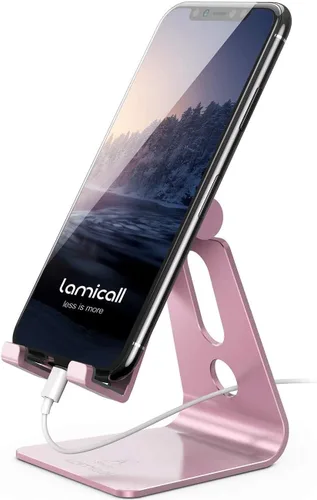 Miniatura 9 de Lamicall Soporte de teléfono universal ajustable., Negro
