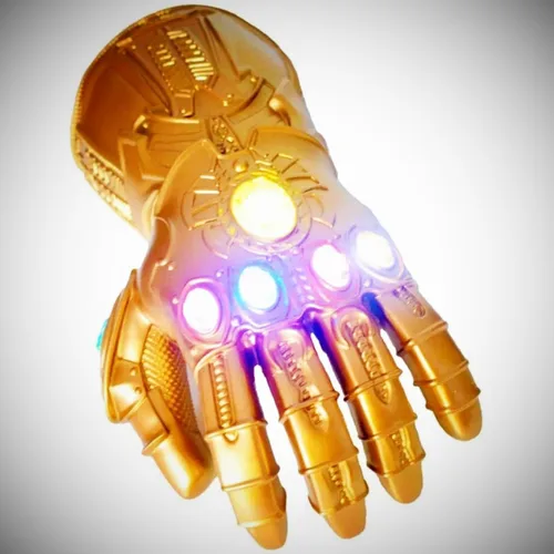 Miniatura 5 de Polyacer Guante de infinito electrónico para adultos, guantes de infinito para adultos, guantelete de infinito iluminados, piedras del infinito