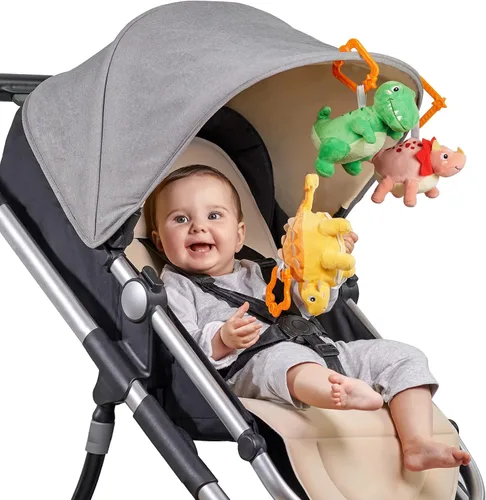 Miniatura 3 de TUMAMA Juguetes de peluche, juego de peluches reversibles colgantes de dinosaurio y huevo para decoración de Pascua, gimnasio y asiento
