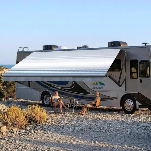 Miniatura 20 de Suncode Toldo para autocaravana para caravana y cámper, toldo eléctrico para cámper, kit completo de toldo eléctrico para cámper, marco blanco