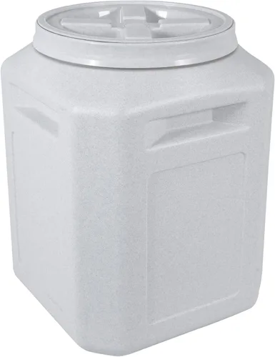 Gamma2 Gamma Seal - Contenedor hermético de almacenamiento para madera, pellets, carbón y alimentos, cubo utilitario para interiores o exteriores,