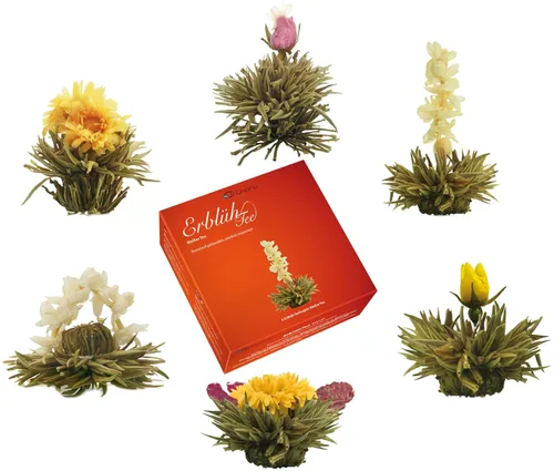 Miniatura 10 de Creano Flores de Té en Taza - Té Floreciente - 8 Tés Florecientes en 4 Variedades Diferentes - Té Verde