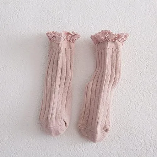 Miniatura 4 de Calcetines vintage de encaje al tobillo con volantes para niñas pequeñas