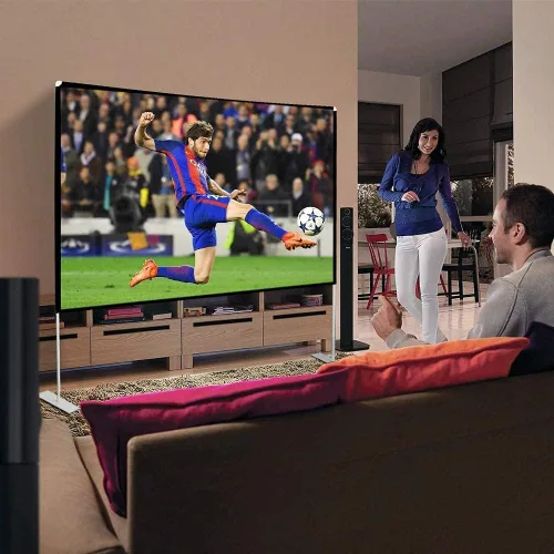 Miniatura 6 de Pantalla y soporte de proyector de 100 pulgadas, pantalla de proyector portátil 4K HD, pantalla de proyección frontal trasera con bolsa