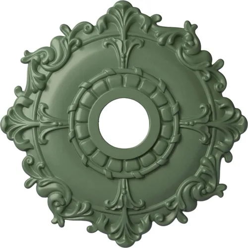 Miniatura 29 de Ekena Millwork CM18RL medallón de techo Riley de 18 in (diam. ext.) x 3 1/2 in (diam. int.) x 1 1/2 in, CM18RL Primed