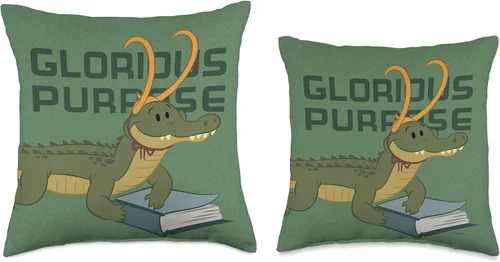 Miniatura 3 de Marvel Alligator Loki Glorious - Almohada (16.0 x 16.0 in), multicolor