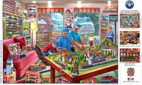 Miniatura 4 de MasterPieces Rompecabezas de 1000 piezas para adultos, familia o jóvenes - The Boy's Playroom - 19.25"x26.75
