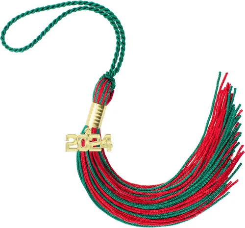 Miniatura 353 de Borla de graduación Aqua 2022, todos los colores escolares disponibles, fabricada en Estados Unidos