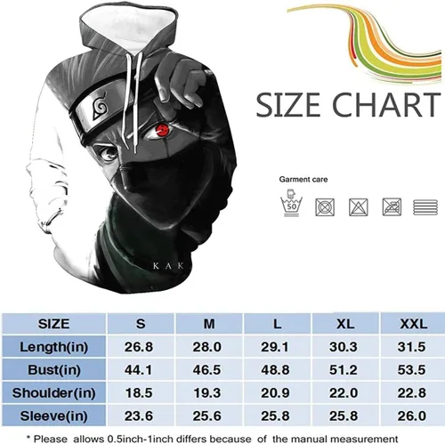 Miniatura 5 de Men's Hoodie Japanese Anime Print Unisex Pullover Streetwear Fashion Long Sleeve Sweatshirt Tops