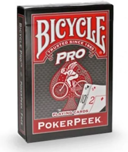 Miniatura 3 de Bicycle Pro Poker Peek Red Back Juego de cartas