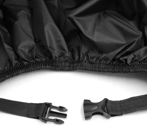 Miniatura 6 de uxcell L 190T Protector de polvo de lluvia Scooter negro cubierta de motocicleta 86" para Honda