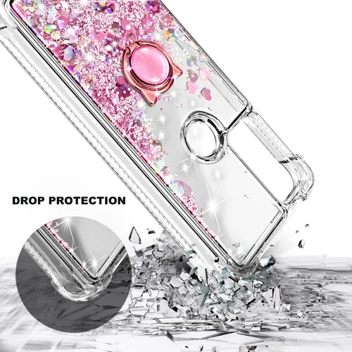 Miniatura 3 de NZND Funda para AT&T Radiant Max 5G, Cricket Dream 5G/AT&T Fusion 5G/Innovate 5G con protector de pantalla de vidrio templado, soporte