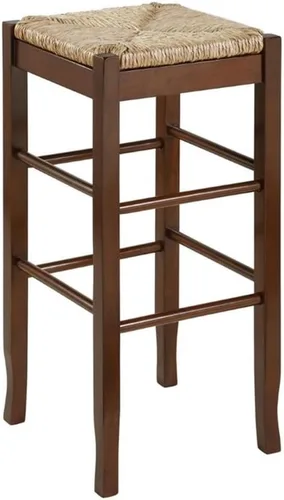 Boraam Taburete cuadrado Rush de altura para barra, 29 pulgadas, capuchino