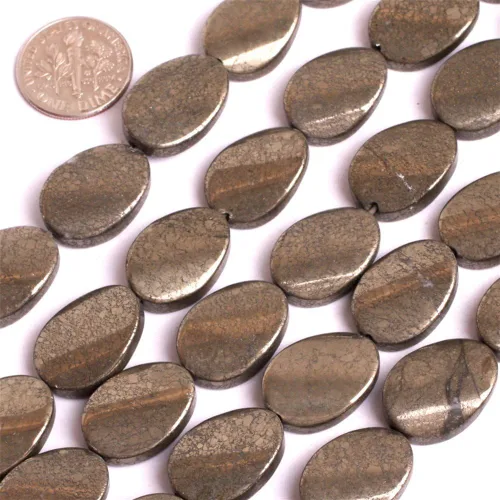 Miniatura 7 de Cuentas de pirita para hacer joyas, piedras preciosas naturales semipreciosas de 0.394 x 0.551 in, 30 unidades con forma de Dianmond facetada de 15