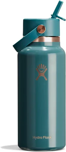 Miniatura 89 de Hydro Flask Botella de agua – Acero inoxidable aislado – Tapa flexible con popote de boca ancha, antiderrames, a prueba de fugas y recargable en 32