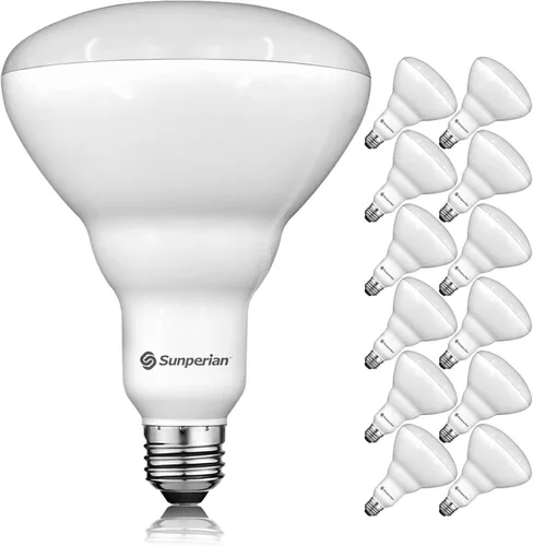 Miniatura 9 de SUNPERIAN BR40 Bombillas LED, 13 W = 85 W, 4000 K blanco frío, 1400 lúmenes, bombillas de inundación regulables para latas empotradas, clasificación