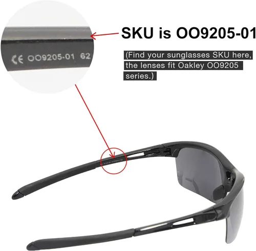 Miniatura 5 de Walleva - Lentes de repuesto para gafas de sol Oakley RPM Squared