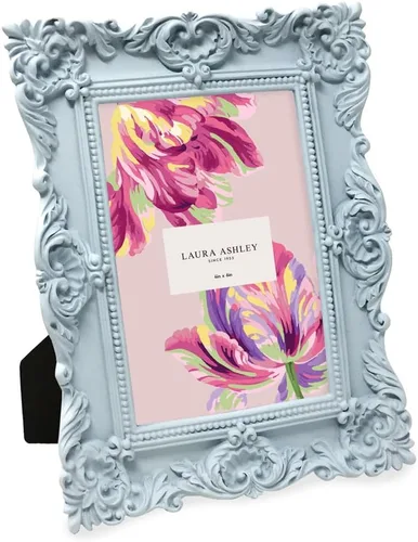 Miniatura 16 de Laura Ashley - Marco de fotos de 5 x 7 pulgadas, de resina texturizada y elaborada a mano, con caballete y gancho para mesa y pared, con diseño Negro