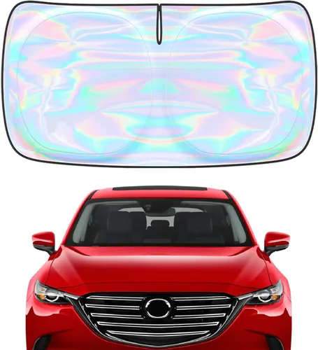 Miniatura 112 de Parasol para parabrisas Rivian R1S R1T 2022-2026 – Parasol compatible con Rivian R1S R1T plegable para ventana delantera, protector de visera solar
