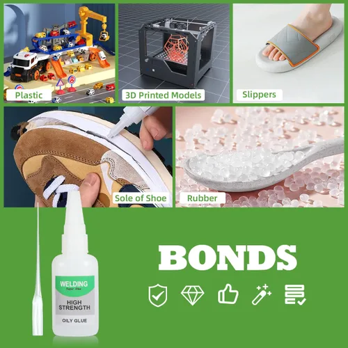 Miniatura 3 de Jue-Fish - Pegamento aceitoso de alta resistencia para soldadura, pegamento de cerámica para reparación de porcelana y cerámica, impermeable, sin