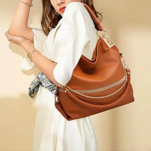 Miniatura 6 de Dasein Purses for Women Vegan Leather Handbags Rhinestones Hobo Bags Tote Purse Shoulder Bag Ladies Handbag