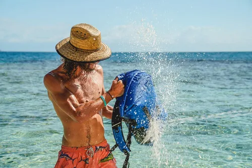 Miniatura 9 de Skog Å Kust BackSåk Pro Mochilas flotantes impermeables con bolsillo exterior hermético con cremallera Gris