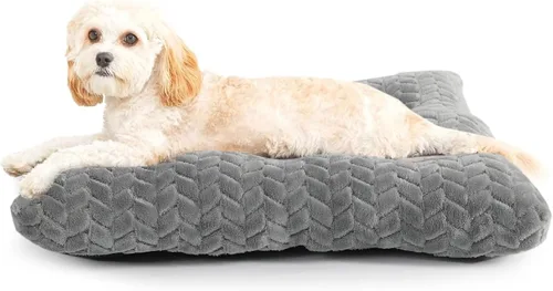 Miniatura 20 de Cama Lavable para Jaula de Perro de 18 Pulgadas Pequeña Antideslizante Impermeable Cálida Acogedora Suave para Mascotas Cachorros, Almohadas